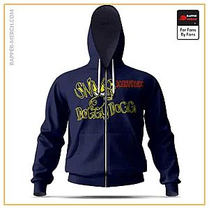 Snoop Dogg Zipped Hoodies - Snoop Dogg Doggystyle Studio Album Navy Blue Zipper Hoodie RM0310