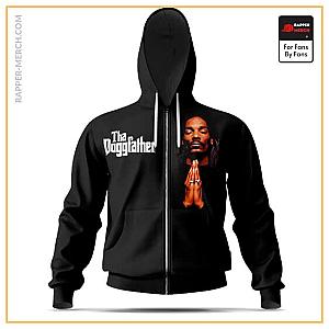 Snoop Dogg Zipped Hoodies - Tha Doggfather Snoop Dogg Classic Portrait Zip Up Hoodie RM0310