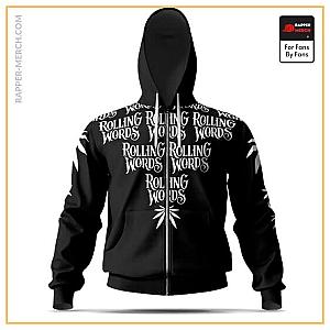 Snoop Dogg Zipped Hoodies - Snoop Dogg Rolling Words Logo Art Awesome Zip Up Hoodie RM0310