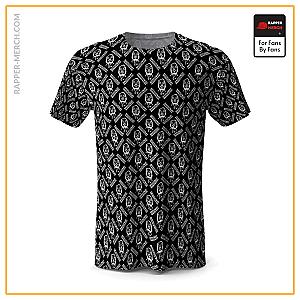 Snoop Dogg T-shirts - Gangsta Snoop Dogg Icon Pattern Black T-Shirt RM0310