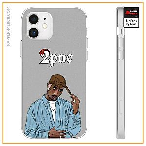 Tupac Shakur Cases - Awesome Hip-Hop Legend Tupac Makaveli Gray iPhone 12 Case RM0310