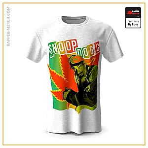 Snoop Dogg T-shirts - Snoop Dogg &amp; Weed Rasta Colors T-Shirt RM0310