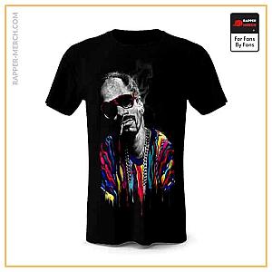 Snoop Dogg T-shirts - Snoop Dogg Colorful Drip Art Crewneck Shirt RM0310