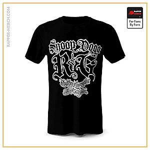 Snoop Dogg T-shirts - Snoop Dogg Rhythm &amp; Gangsta Logo Black T-Shirt RM0310