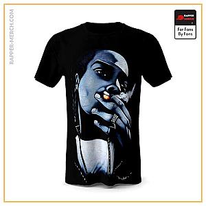 Snoop Dogg T-shirts - Snoop Doggy Dogg Graphic Art Smoking T-Shirt RM0310