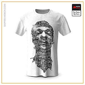 Snoop Dogg T-shirts - Snoop Dogg Tattoo Typography Art White Tees RM0310