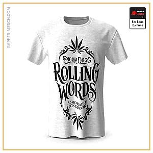 Snoop Dogg T-shirts - Minimalistic Snoop Dogg Rolling Words T-Shirt RM0310