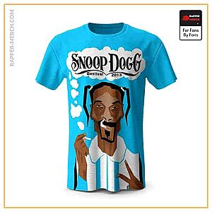 Snoop Dogg T-shirts - Bestival Snoop Dogg Smoking Cartoon T-Shirt RM0310