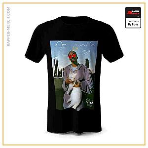 Snoop Dogg T-shirts - Pussy Lover Snoop Dogg Portrait Black T-Shirt RM0310