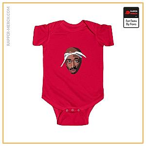 Tupac Shakur Bedding Sets - Legendary Rapper Tupac Shakur Head Art Baby Toddler Onesie RM0310