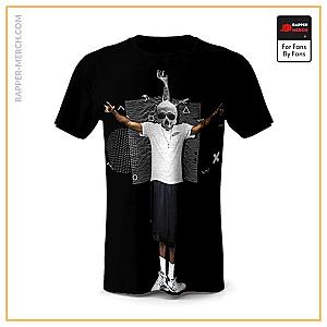 Snoop Dogg T-shirts - Snoop Dogg Beat Waves Black Crewneck Shirt RM0310