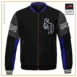 Snoop Dogg Jackets - West Side Rapper Snoop Dogg Initials Classic Blue Bomber Jacket RM0310