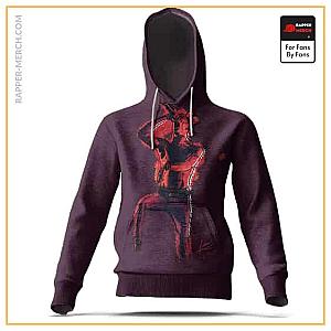 Travis Scott Hoodies - Travis Scott Rapping Street Style Graffiti Purple Cool Hoodie RM0410