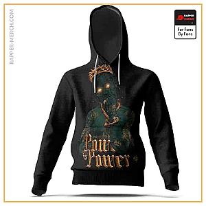 Travis Scott Hoodies - Power Is Power Travis Scott Tattoo Silhouette Pullover Hoodie RM0410