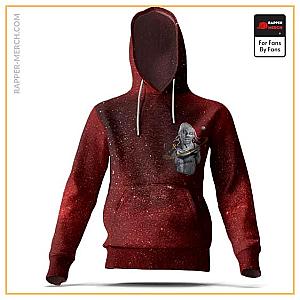 Travis Scott Hoodies - Awesome Travis Scott Greek Statue In Space Red Hoodie RM0410