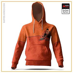 Travis Scott Hoodies - Travis Scott Cactus Jack Broken Doll Artwork Orange Hoodie RM0410