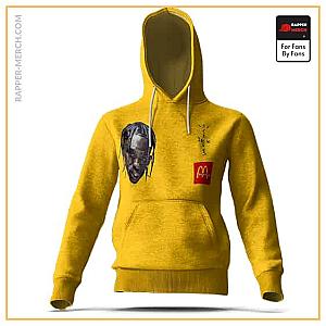 Travis Scott Hoodies - Mickey D's Travis Scott Parody Yellow Pullover Hoodie RM0410