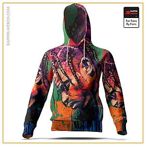 Travis Scott Hoodies - Artistic Travis Scott Painting La Flame Pullover Hoodie RM0410