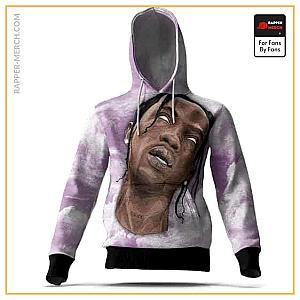 Travis Scott Hoodies - Head In The Clouds Travis Scott Lavender Sky Hoodie RM0410