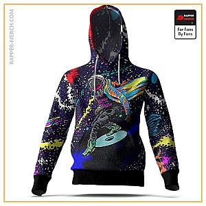 Travis Scott Hoodies - Travis Scott In Space Retro Colors Art Pullover Hoodie RM0410