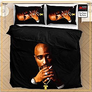 Tupac Shakur Bedding Sets - Tupac Amaru Shakur Holding Cigarette Majestic Bedding Set RM0310