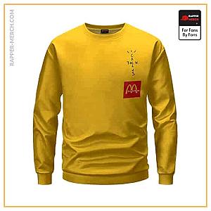 Travis Scott Sweatshirts - Cactus Jack McDonald's Collab Logo Yellow Travis Scott Sweater RM0410