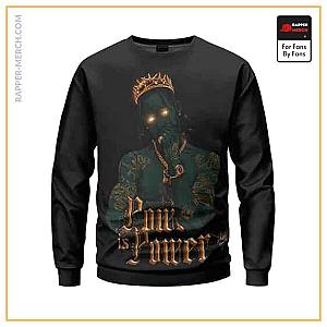 Travis Scott Sweatshirts - Power Is Power Travis Scott Tattoo Silhouette Sweatshirt RM0410