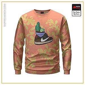 Travis Scott Sweatshirts - Cool Air Jordans Cactus Jack Cartoon Artwork Sweatshirt RM0410