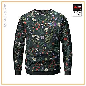 Travis Scott Sweatshirts - Amazing Astroworld Flowers Pattern Art Travis Scott Sweater RM0410