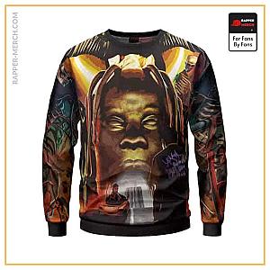 Travis Scott Sweatshirts - Trippy Astroworld Abstract Travis Scott Badass Sweatshirt RM0410