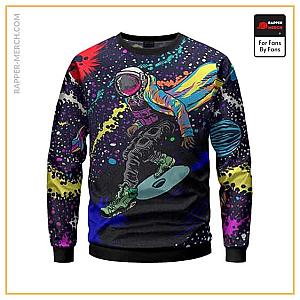 Travis Scott Sweatshirts - Astronaut Travis Scott In Space Pop Art Sweatshirt RM0410