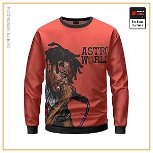 Travis Scott Sweatshirts - Astroworld Travis Scott Concert Artwork Cool Sweatshirt RM0410