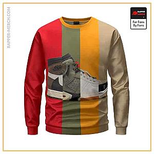 Travis Scott Sweatshirts - Travis Scott Nike Air Jordan High Retro Art Dope Sweater RM0410