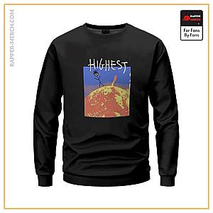 Travis Scott Sweatshirts - Travis Scott Highest In The Room Song Lyrics Sweatshirt RM0410