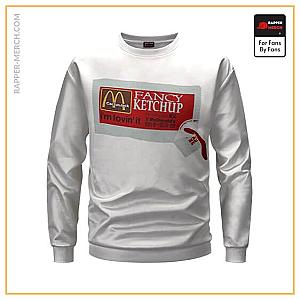 Travis Scott Sweatshirts - Travis Scott McDonald's Fancy Ketchup Smiley Face Sweatshirt RM0410