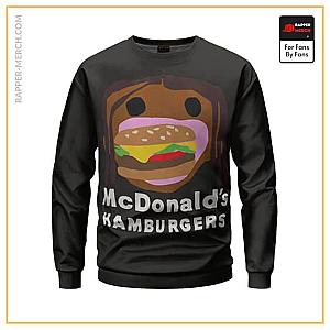 Travis Scott Sweatshirts - The Travis Scott Meal McDonald's Burger Cartoon Art Sweater RM0410