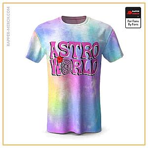 Travis Scott T-shirts - Travis Scott Astroworld Rainbow Colors T-Shirt RM0410