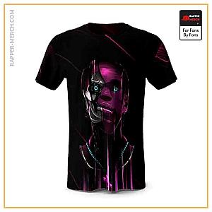 Travis Scott T-shirts - Cyberpunk Travis Scott Cartoon Cool T-Shirt RM0410