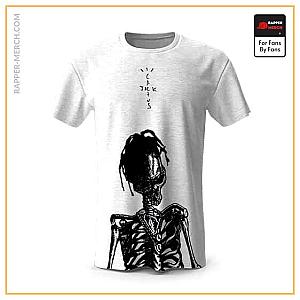 Travis Scott T-shirts - Travis Scott Skeleton Art Cactus Jack T-Shirt RM0410