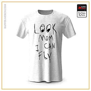 Travis Scott T-shirts - Look Mom I Can Fly Travis Scott White Shirt RM0410