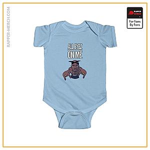 Tupac Shakur Baby Onesies - Hip-Hop Rapper 2Pac Amaru Shakur All Eyez On Me Baby Onesie RM0310