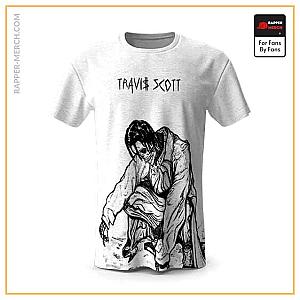 Travis Scott T-shirts - Travis Scott Black &amp; White Skeleton Dope Shirt RM0410