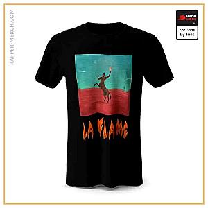 Travis Scott T-shirts - La Flame Travis Scott Centaur Art Black Tees RM0410