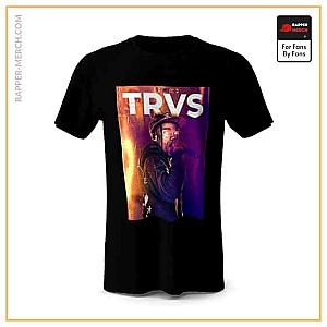 Travis Scott T-shirts - Astroworld Travis Scott Rapping Black Tees RM0410