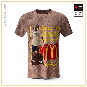 Travis Scott T-shirts - Cactus Jack Sent You McDonald's T-Shirt RM0410