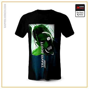 Travis Scott T-shirts - Travis Scott Alter Ego Mask Green T-Shirt RM0410