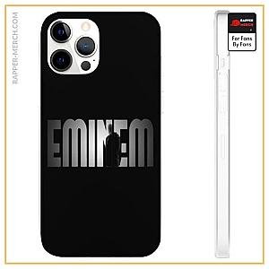 Eminem Cases - Eminem Silhouette Name Logo Black iPhone 12 Bumper Cover RM0310