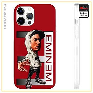 Eminem Cases - Cool Eminem Caricature Art Red iPhone 12 Bumper Case RM0310