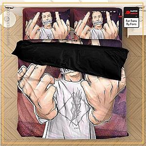 Eminem Bedding Sets - Double Middle Finger Sign Eminem Revival Cover Bed Linen RM0310