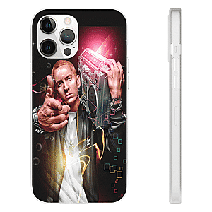 Eminem Cases - Vibrant Eminem Portrait Art With His Boombox iPhone 12 Case RM0310